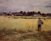 贝尔特摩里索特 - In the Wheat Fields at Gennevilliers